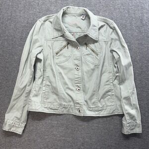 Caribbean‎ Joe women's green jacket size large